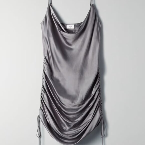 Aritzia Dresses & Skirts - Wilfred Only Ruched Slip Dress